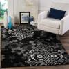 SAFAVIEH Area Rug 8x10 - Adirondack Collection - Large - Ivory & Blue, Floral Glam Damask Design, Non-Shedding & Easy Cleaning, Ideal for Living Room, Bedroom, Office, Dining Space (ADR114M) view 3