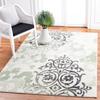 SAFAVIEH Area Rug 8x10 - Adirondack Collection - Large - Ivory & Green, Floral Glam Damask Design, Non-Shedding & Easy Cleaning, Ideal for Living Room, Bedroom, Office, Dining Space (ADR114Y) view 1