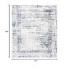 SAFAVIEH Amelia Collection Accent Rug - 4'5" x 6'5", Grey & Blue, Modern Abstract Design, Non-Shedding & Easy Care, Ideal for High Traffic Areas in Entryway, Living Room, Bedroom (ALA271G) view 2