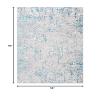 SAFAVIEH Amelia Collection Accent Rug - 4'5" x 6'5", Grey & Turquoise, Modern Abstract Design, Non-Shedding & Easy Care, Ideal for High Traffic Areas in Entryway, Living Room, Bedroom (ALA254H) view 2