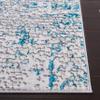 SAFAVIEH Amelia Collection Accent Rug - 4'5" x 6'5", Grey & Turquoise, Modern Abstract Design, Non-Shedding & Easy Care, Ideal for High Traffic Areas in Entryway, Living Room, Bedroom (ALA254H) view 4