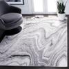 SAFAVIEH Area Rug 8x10 - Amelia Collection - Large - Light Grey & Ivory, Modern Design, Non-Shedding & Easy Cleaning, Ideal for Living Room, Bedroom, Office, Dining Space (ALA246F) view 1