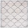 SAFAVIEH Area Rug 8x10 - Fontana Shag Collection - Large - Ivory & Grey, Modern Design, Non-Shedding & Easy Cleaning, Ultra Plush Thick Pile, Ideal for Living Room, Bedroom, Dining Space (FNT854F) view 1