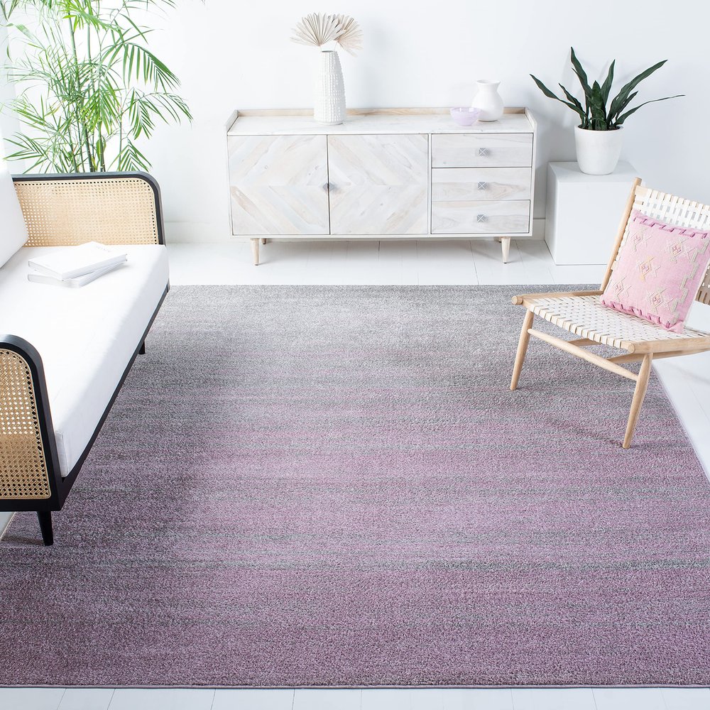 SAFAVIEH Area Rug 8x10 - Adirondack Collection - Large - Purple & Green, Modern Ombre Design, Non Shedding & Easy to Clean, Ideal for Living Room, Bedroom, Office, Dining Space (ADR113V)