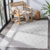 SAFAVIEH Area Rug 8x10 - Augustine Collection - Large - Grey & Ivory, Moroccan Boho Fringe Design, Easy Cleaning, Ideal for Living Room, Bedroom, Office, Dining Space (AGT474A) view 1