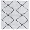 SAFAVIEH Area Rug 8x10 - August Shag Collection - Large - Ivory & Grey, Moroccan Pattern, Non-Shedding & Easy Cleaning, Plush Thick Pile, Ideal for Living Room, Bedroom, Dining Space (AUG572F) view 3