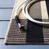 SAFAVIEH Washable Rug Outdoor Courtyard Collection - 2'3" x 20' Runner, Black & Bone, Plaid Pattern, Non-Shedding & Easy Cleaning, Ideal for Patio, Entryway, Mudroom, Hallway, Kitchen (CY6201-216) view 3
