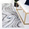 SAFAVIEH Craft Collection Runner Rug - 2'3" x 8', Grey & Blue, Modern Abstract Design, Non-Shedding & Easy Care, Ideal for High Traffic Areas in Living Room, Bedroom (CFT819N) view 1