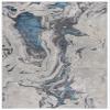 SAFAVIEH Amelia Collection Accent Rug - 4'5" x 6'5", Grey & Blue, Modern Abstract Design, Non-Shedding & Easy Care, Ideal for High Traffic Areas in Entryway, Living Room, Bedroom (ALA277F) view 3