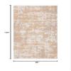 SAFAVIEH Area Rug 8x10 - Augustine Collection - Large - Taupe & Grey, Modern Abstract Fringe Design, Easy Cleaning, Ideal for Living Room, Bedroom, Office, Dining Space (AGT469E) view 2