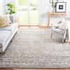 SAFAVIEH Area Rug 8x10 - Pyramid Collection - Large - Ivory & Charcoal, Moroccan Boho Tribal Design, Non-Shedding & Easy Cleaning, Ideal for Living Room, Bedroom, Office, Dining Space (PYR260A) view 1