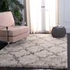 SAFAVIEH Area Rug 8x10 - Hudson Shag Collection - Large - Ivory & Grey, Trellis Pattern, Non-Shedding & Easy Cleaning, Ultra Plush Thick Pile, Ideal for Living Room, Bedroom, Dining Space (SGH269A) view 1