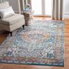 SAFAVIEH Area Rug 8x10 - Aria Collection - Large - Turquoise & Light Orange, Boho Medallion Distressed Design, Non-Shedding & Easy Cleaning, Ideal for Living Room, Bedroom, Dining Space (ARA191K) view 1