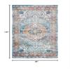 SAFAVIEH Area Rug 8x10 - Aria Collection - Large - Turquoise & Light Orange, Boho Medallion Distressed Design, Non-Shedding & Easy Cleaning, Ideal for Living Room, Bedroom, Dining Space (ARA191K) view 2
