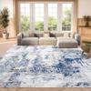 SAFAVIEH Area Rug 8x10 - Amelia Collection - Large - Grey & Light Blue, Modern Design, Non-Shedding & Easy Cleaning, Ideal for Living Room, Bedroom, Office, Dining Space (ALA777G) view 1
