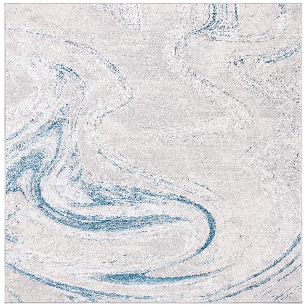 SAFAVIEH Orchard Collection Accent Rug - 4'5" x 6'5", Grey & Blue, Modern Abstract Design, Non-Shedding & Easy Care, Ideal for High Traffic Areas in Entryway, Living Room, Bedroom (ORC617G)