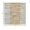 SAFAVIEH Rag Rug Collection Area Rug - 6' Square, Rust & Gold, Handmade Boho Stripe Cotton, Ideal for High Traffic Areas in Living Room, Bedroom (RAR122P) view 2