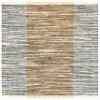 SAFAVIEH Rag Rug Collection Area Rug - 6' Square, Rust & Gold, Handmade Boho Stripe Cotton, Ideal for High Traffic Areas in Living Room, Bedroom (RAR122P) view 3