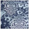 SAFAVIEH Area Rug 8x10 - Adirondack Collection - Large - Navy & Aqua, Floral Glam Damask Design, Non-Shedding & Easy Cleaning, Ideal for Living Room, Bedroom, Office, Dining Space (ADR114J) view 2
