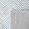 SAFAVIEH Roslyn Collection Runner Rug - 2'3" x 9', Light Blue & Ivory, Handmade Wool, Ideal for High Traffic Areas in Living Room, Bedroom (ROS353M) view 4