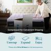 LUCID Lavender Infused 3 Inch Memory Foam Mattress Topper with 5 Zones  King Size  Plush Feel  CertiPUR Certified  Dorm Room Essentials view 4