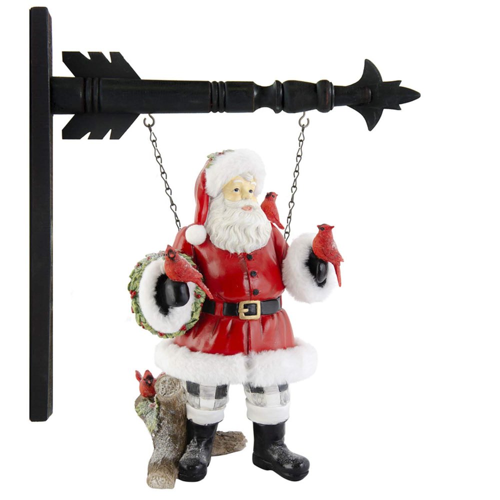 15 Inch Resin Santa Trimmed in Fur Arrow Replacement