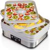 GUCUJI Pack of 5 Premium Non Stick Silicone Dehydrator Sheets Fruit Dryer Mesh for Hamilton Beach 32100A view 3