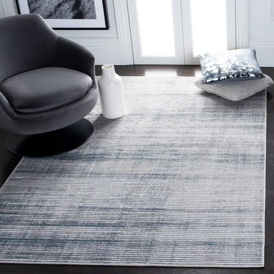 SAFAVIEH Orchard Collection Accent Rug - 4'5" x 6'5", Grey & Blue, Modern Abstract Design, Non-Shedding & Easy Care, Ideal for High Traffic Areas in Entryway, Living Room, Bedroom (ORC661F)