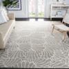 SAFAVIEH Area Rug 8x10 - Pyramid Collection - Large - Grey & Ivory, Abstract Design, Non-Shedding & Easy Cleaning, Ideal for Living Room, Bedroom, Office, Dining Space (PYR264F) view 1