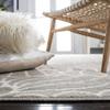 SAFAVIEH Area Rug 8x10 - Pyramid Collection - Large - Grey & Ivory, Abstract Design, Non-Shedding & Easy Cleaning, Ideal for Living Room, Bedroom, Office, Dining Space (PYR264F) view 3