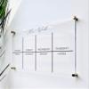 Large Clear Acrylic Weekly Calendar for wall | Dry-Erase Message White Board Calendar Wall Mounted Office Home Family Organization Tools Must Haves School Kids Adult Mom Teen Monthly Weekly ADHD Tools view 1