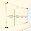 Large Clear Acrylic Weekly Calendar for wall | Dry-Erase Message White Board Calendar Wall Mounted Office Home Family Organization Tools Must Haves School Kids Adult Mom Teen Monthly Weekly ADHD Tools view 3