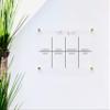 Large Clear Acrylic Weekly Calendar for wall | Dry-Erase Message White Board Calendar Wall Mounted Office Home Family Organization Tools Must Haves School Kids Adult Mom Teen Monthly Weekly ADHD Tools view 4