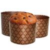 12oz Kulich Mold Paska Easter Bread Forms |12 pcs| Bread Paper Mold - Non Stick Panettone Paper Baking Molds Universal Brown Design view 2