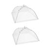 2 Pack Pop-Up Mesh Food Covers, 17 Inches Umbrella-Style Folding Mesh Food Cover Picnic Dome, Food Protector Tent Keep Out Flies, Bugs, Mosquitoes view 1