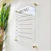 Large Clear Acrylic Menu Board for wall | Dry-Erase Message White Board Calendar Wall Mounted Office Home Family Organization Tools Must Haves School Kids Adult Mom Teen Monthly Weekly ADHD Tools view 4