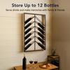 American Art Decor Wall Mounted Wine Rack - Wood/Metal Wine Bottle Holder & Display Shelf - 12-Wine Bottle Storage Organizer (36.25 x 24.25 x 3.75) view 3