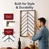 American Art Decor Wall Mounted Wine Rack - Wood/Metal Wine Bottle Holder & Display Shelf - 12-Wine Bottle Storage Organizer (36.25 x 24.25 x 3.75) view 4