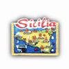 Sicily Italy 3D Map Refrigerator Magnet Resin Travel Souvenirs,Handmade Home & Kitchen Decoration Sicily Fridge Magnet Collection Gift view 1