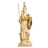 Athena with Owl Medusa Holding Shield Greek Goddess Alabaster Statue Gold 14.56" view 2