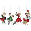 Mark Roberts 2020 Collection Dinner Girl Ornament 6 Inches, Assortment of 4 view 1