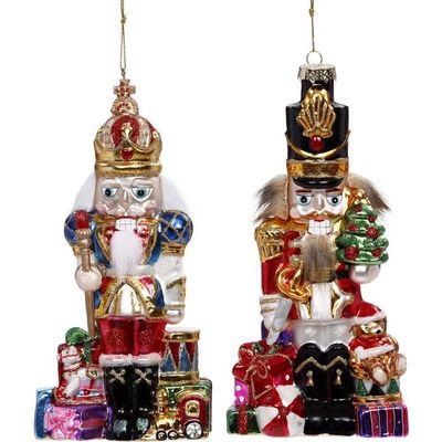 Mark Roberts 2020 Collection 36-02716 Grand Nutcracker Assortment of 2 Ornaments 8 Inches