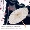 Weiyirot White Paper Umbrella, DIY Classic Paper Umbrella Parasol, Oiled Paper Umbrella Decor, Chinese Parasol for Weddings/Bridal/Party Decor/Role Playing/Photo Prop(39.5cm) view 2