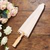 Weiyirot White Paper Umbrella, DIY Classic Paper Umbrella Parasol, Oiled Paper Umbrella Decor, Chinese Parasol for Weddings/Bridal/Party Decor/Role Playing/Photo Prop(39.5cm) view 3