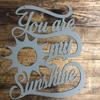Badger Steel USA - You are My Sunshine - Metal Wall Art - 18" X 18" - Hammered Copper view 2