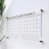 Large Clear Acrylic Monthly Calendar for wall | Dry-Erase Message White Board Calendar Wall Mounted Office Home Family Organization Tools Must Haves School Kids Adult Mom Teen Monthly Weekly ADHD Tool view 1