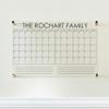 Large Clear Acrylic Monthly Calendar for wall | Dry-Erase Message White Board Calendar Wall Mounted Office Home Family Organization Tools Must Haves School Kids Adult Mom Teen Monthly Weekly ADHD Tool view 2