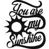 Badger Steel USA - You are My Sunshine - Metal Wall Art - 22" X 22" - Black view 4