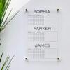 Large Clear Acrylic Chore Chart for wall | Dry-Erase Message White Board Calendar Wall Mounted Office Home Family Organization Tools Must Haves School Kids Adult Mom Teen Monthly Weekly ADHD Tools view 4
