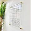Large Clear Acrylic Monthly Calendar for wall | Dry-Erase Message White Board Calendar Wall Mounted Office Home Family Organization Tools Must Haves School Kids Adult Mom Teen Monthly Weekly ADHD Tool view 3